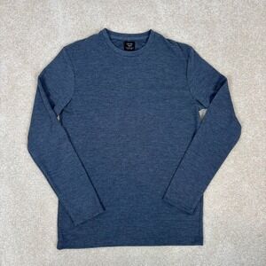 Level‎ Ten Mens Navy Long Sleeve Knit Shirt Premium Garment Casual Top NWT